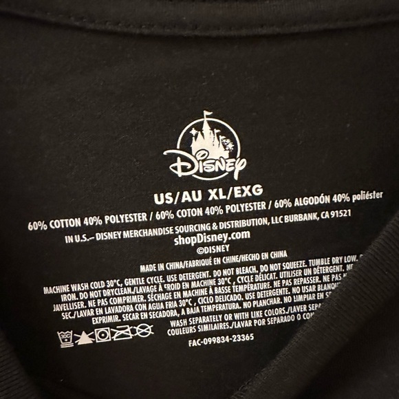 Men’s WDW Disney Classic Short Sleeve T-Shirt in Black - NWT - Picture 6 of 7